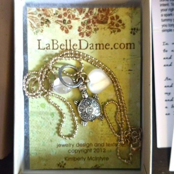 Fertility bracelet by Kimberly McIntyre LaBelleDame - turtle and gemstone design - Picture 1 of 3